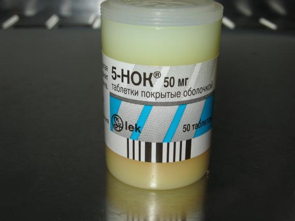 Таблетки «5-НОК»: опис препарату, відгуки і аналоги